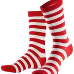 Sokken gestreept - Rood/wit