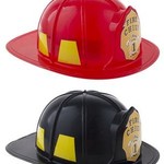 Brandweerhelm Rood/Zwart