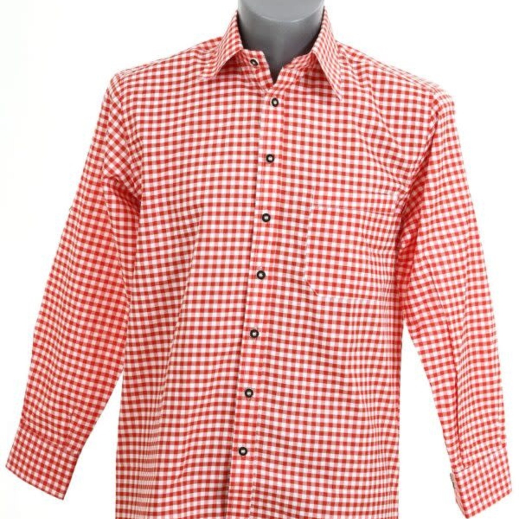 Tiroler blouse rood/wit