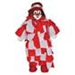 Clown Rood/Wit 40 cm