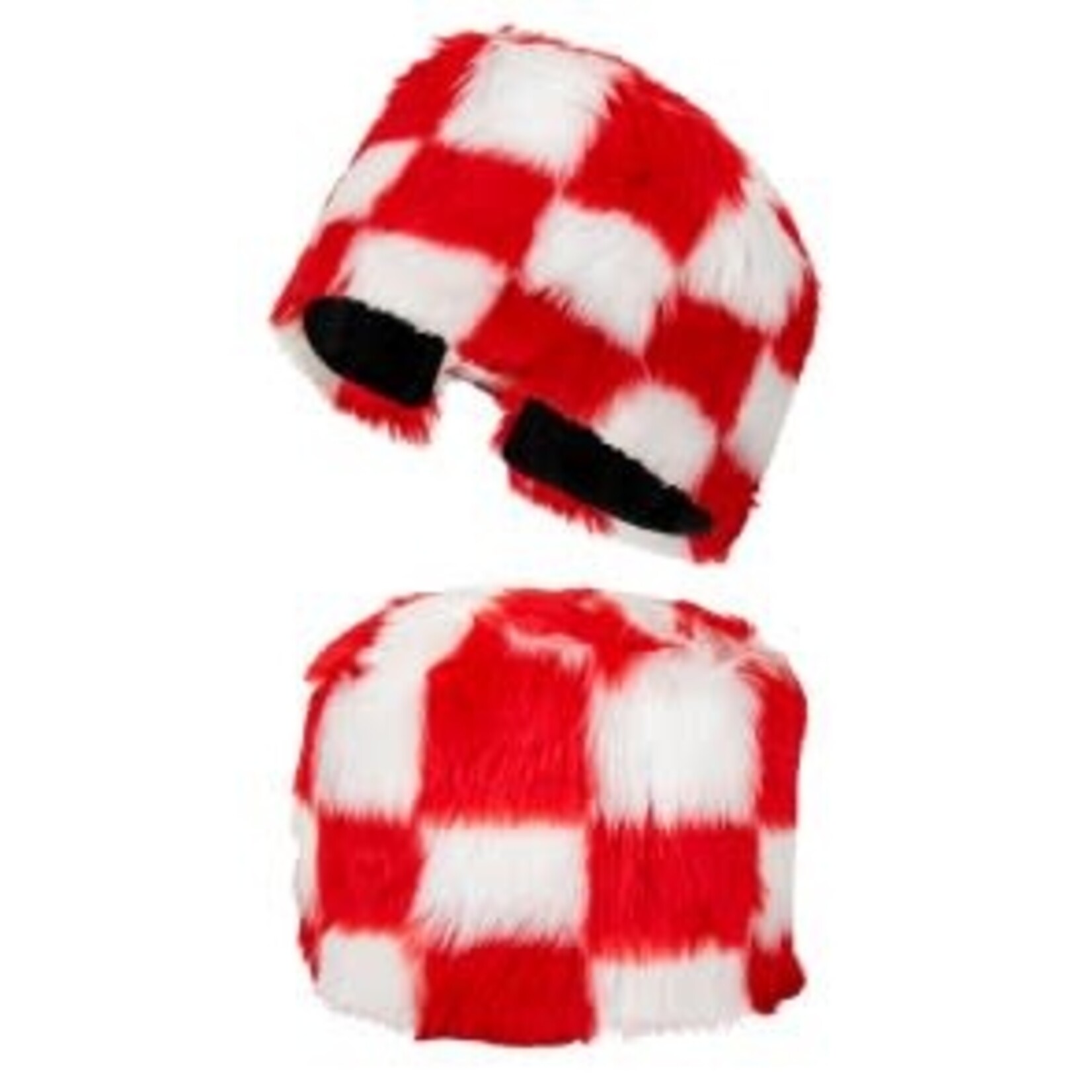 Bontmuts Rood/Wit Geblokt