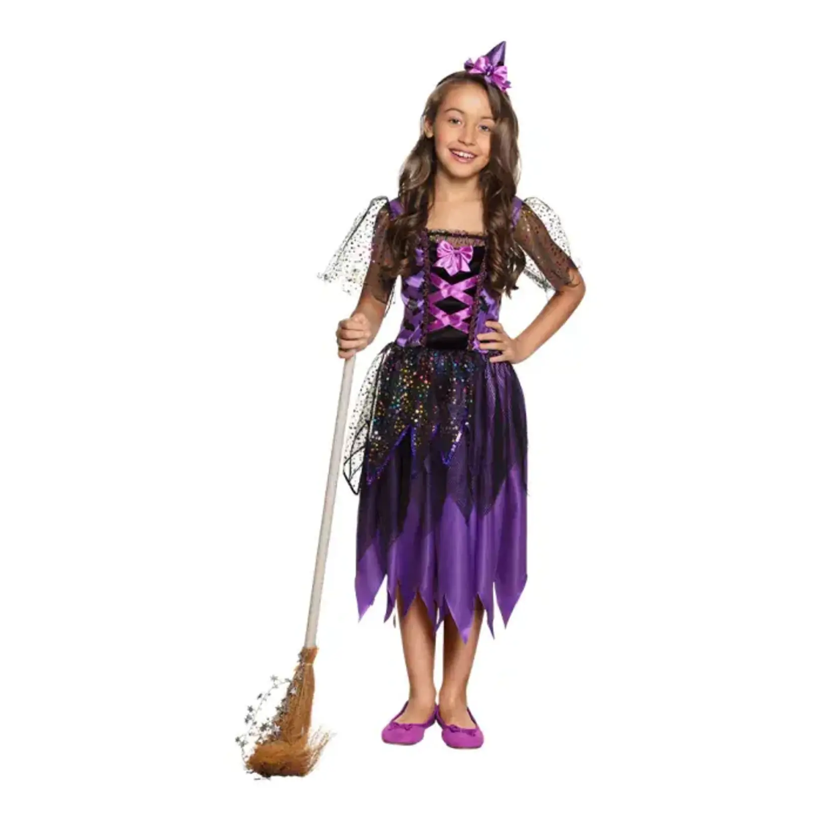 Heksenjurk kind Twinkle Paars Halloween