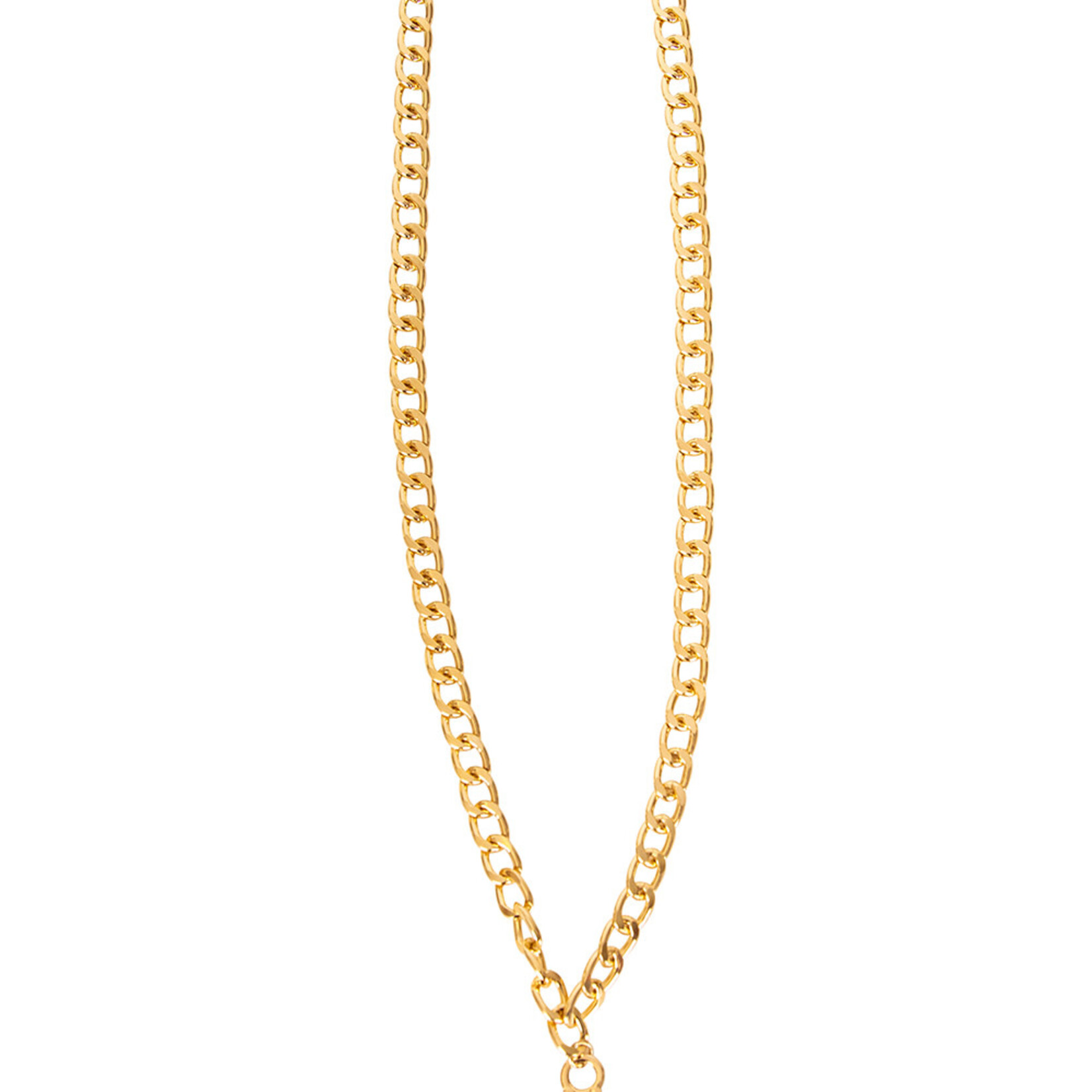 Collier Dollar Teken Goud - 6 CM