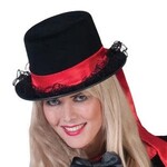 Hoed Amazone Met Rood Lint