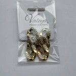 Oorbel Goud Strass Schakels