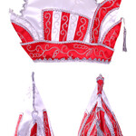 Prinsenmuts rood/Wit Maat 63