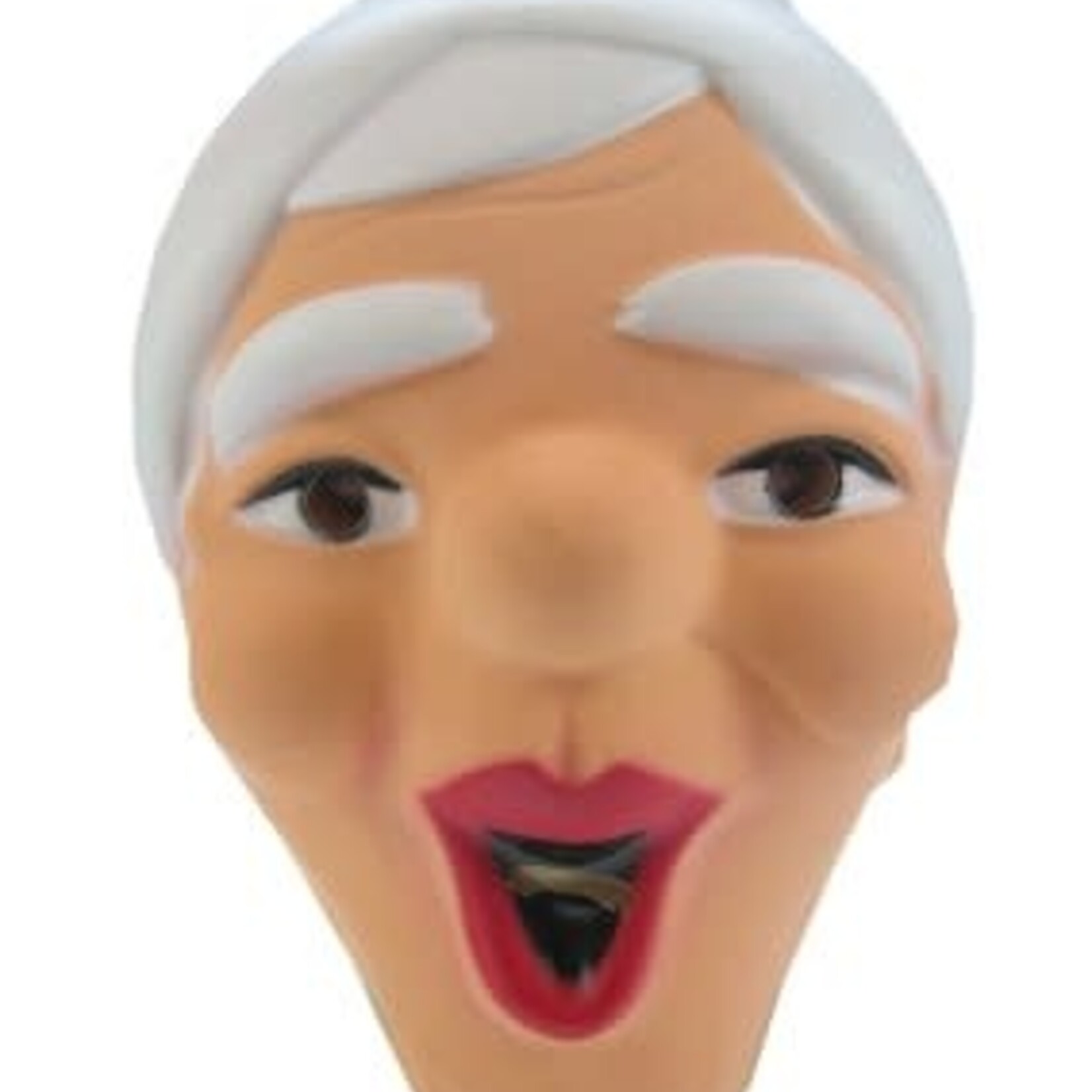 Masker Sarah lachend plastic