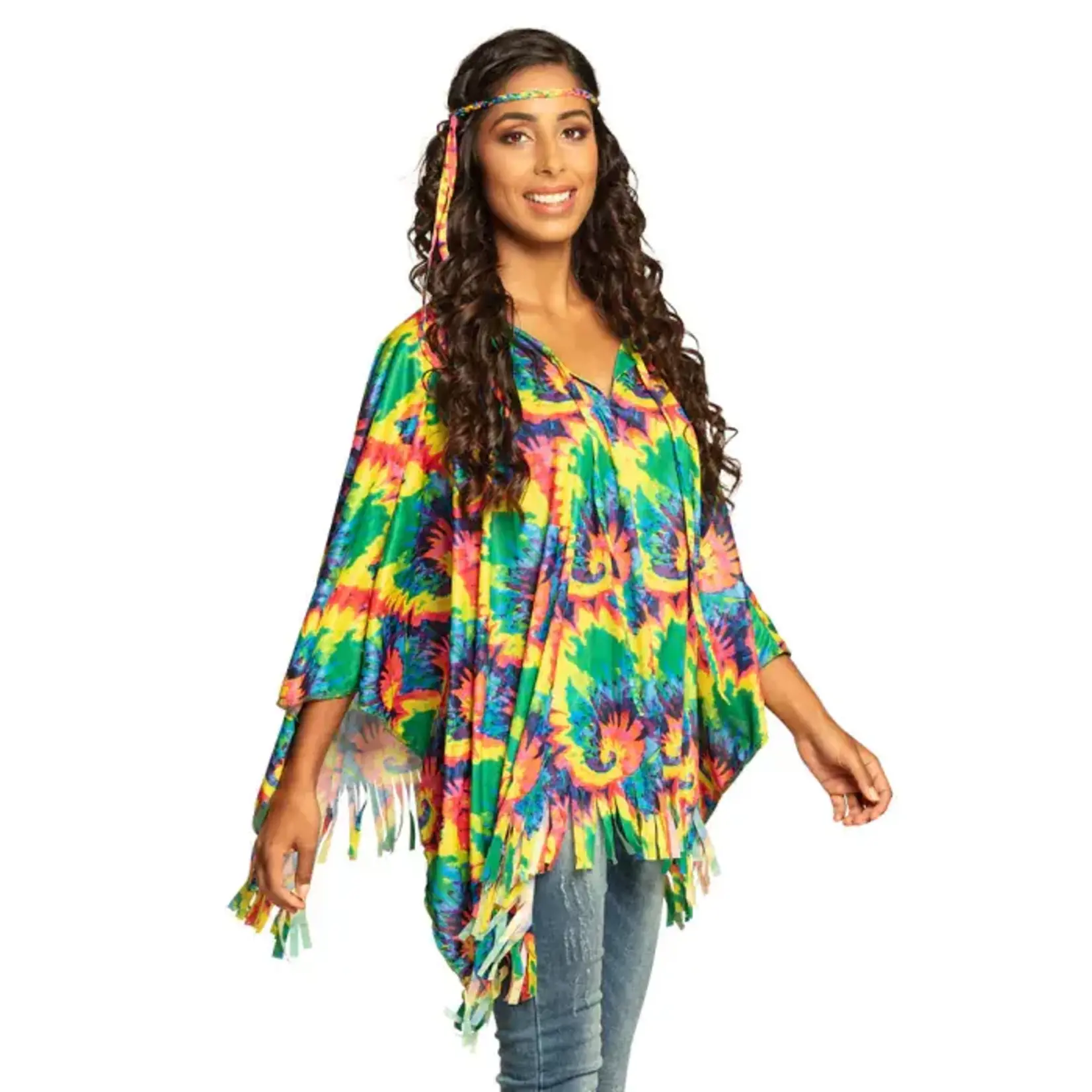 Poncho Hippie Met Hoofdband - One Size