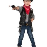 Cowboy Vest  zwart
