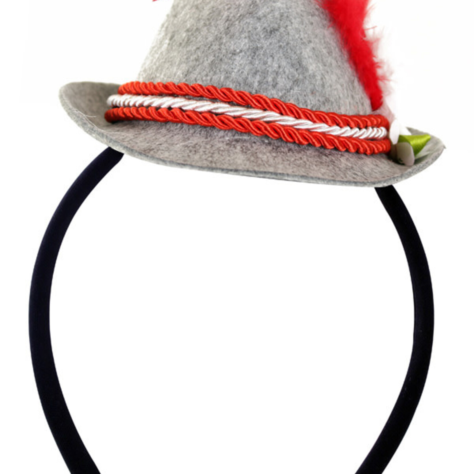 Diadeem Tiroler Hoedje Rood