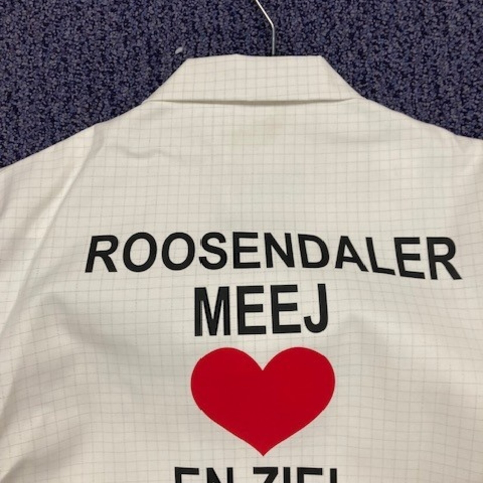 Witte Jas Met Grappige Tekst