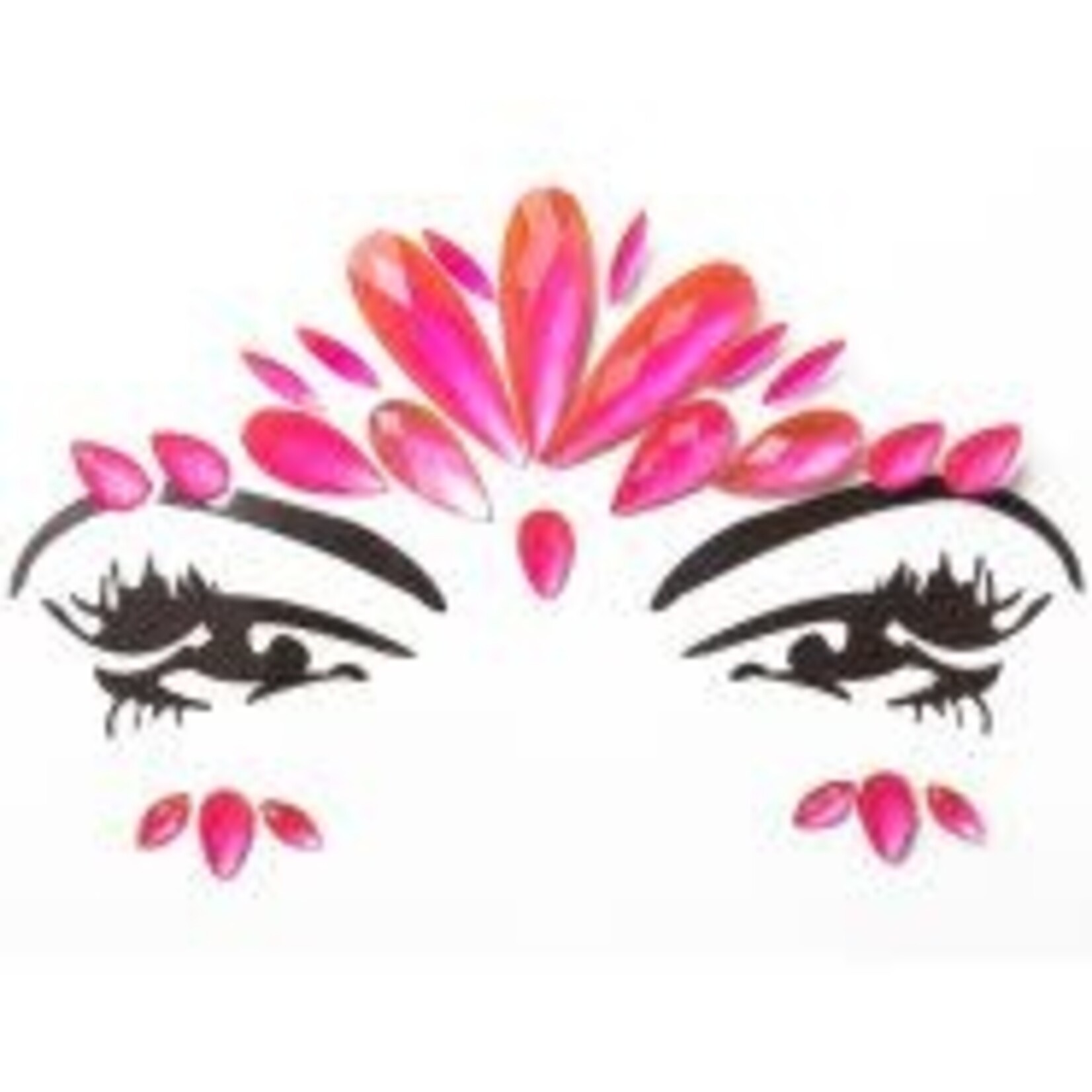 Neon Glow Gezichtsticker