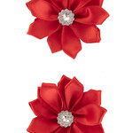 Bloem Satijn Met steen 6 Cm
