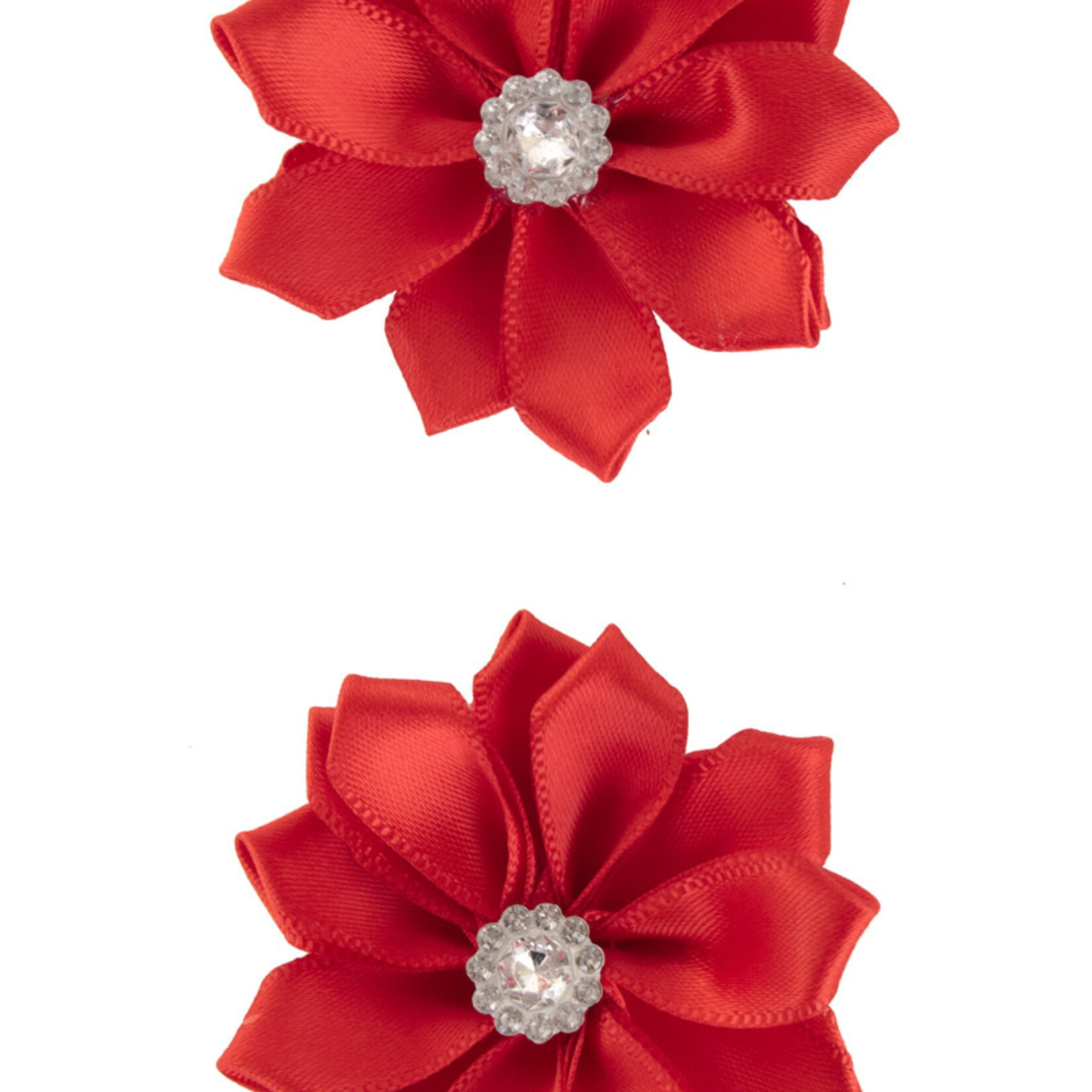 Bloem Satijn Met steen 6 Cm