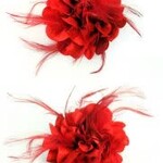 Bloem Op Speld Met Veertjes