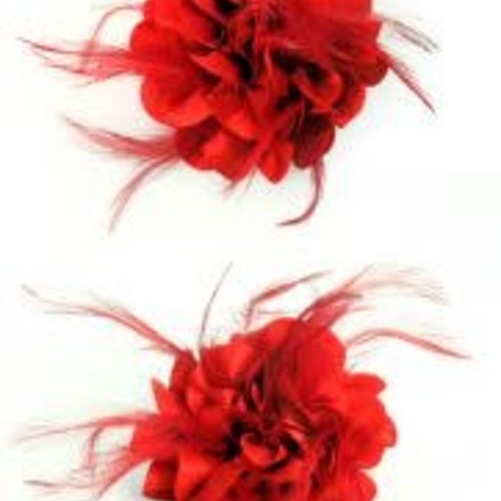 Bloem Op Speld Met Veertjes