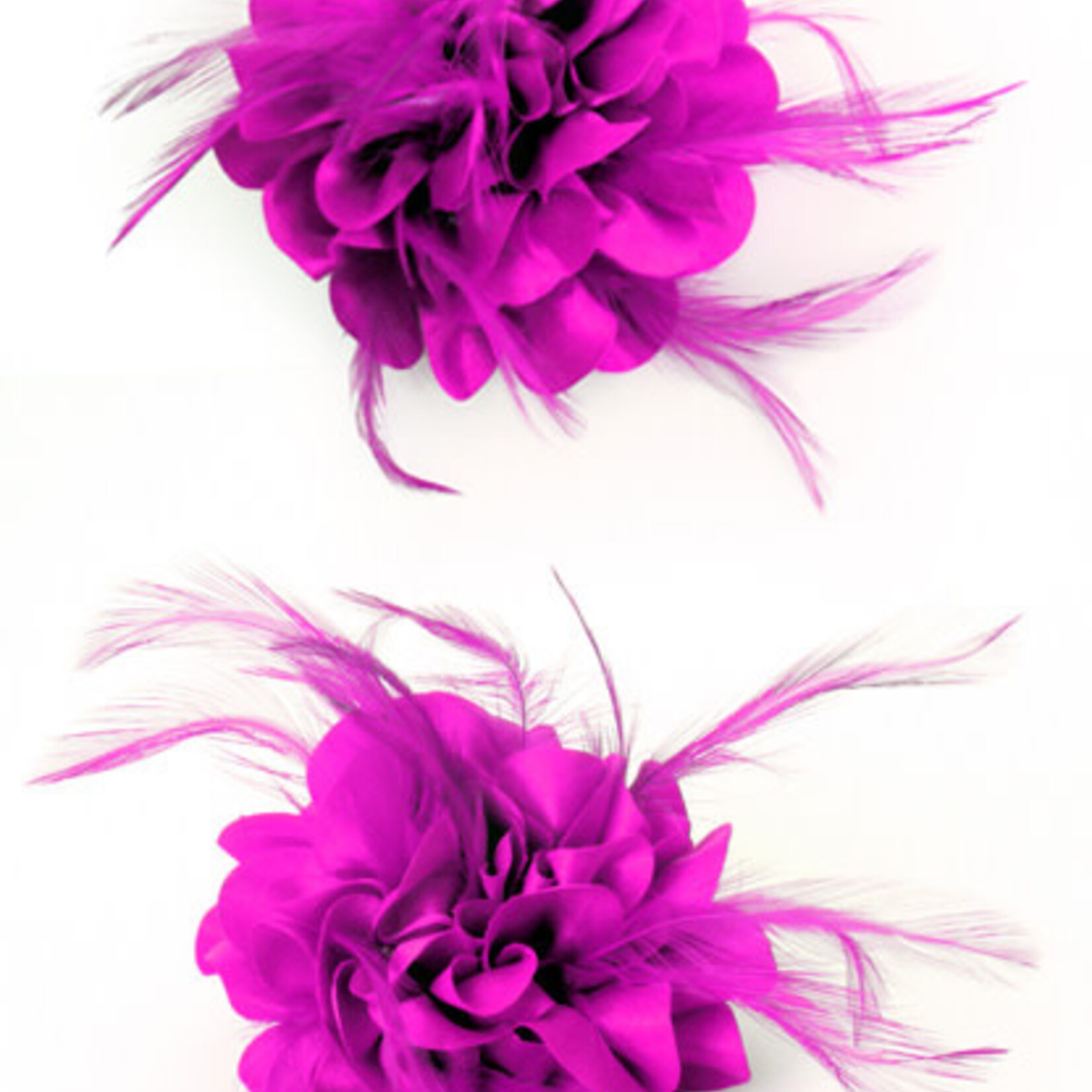 Bloem Op Speld Met Veertjes