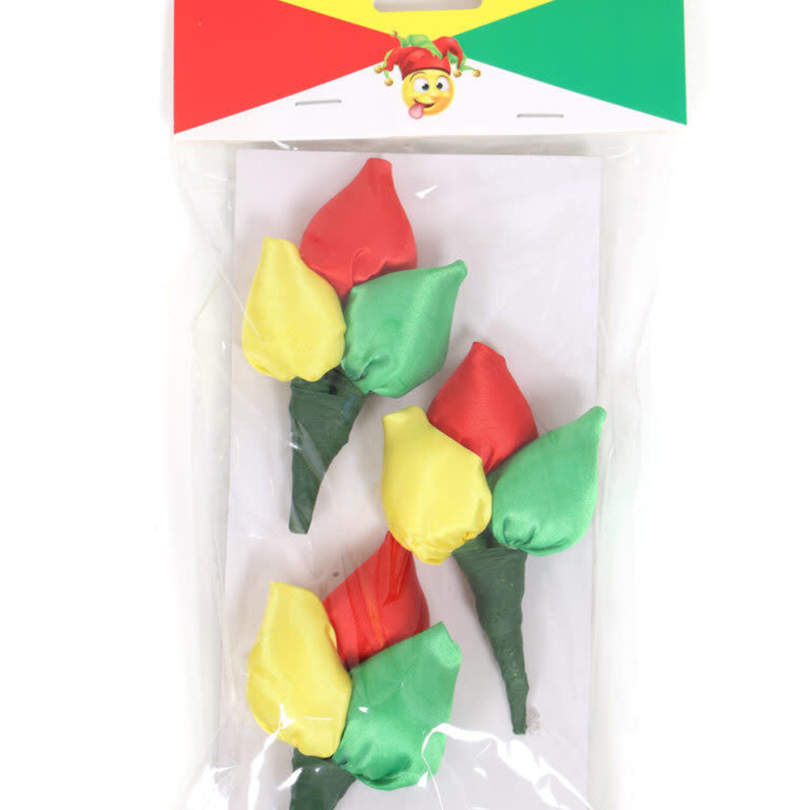 Tulpbroche 3 Stuks- Rood/Geel/Groen