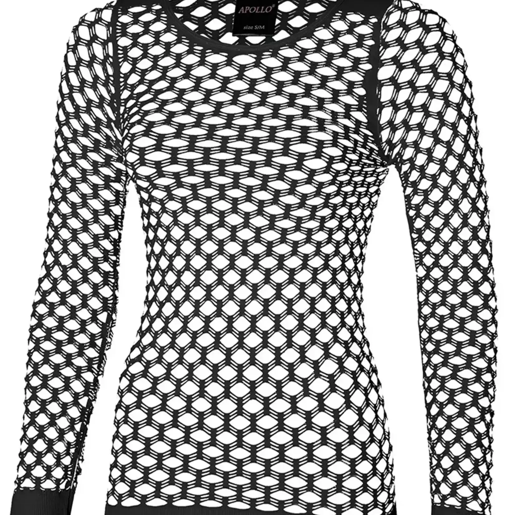 Net Shirt dames Stretch Lange mouwen
