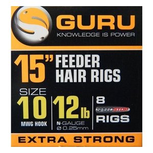 Guru 15” feeder hair rig extra strong