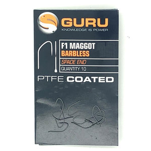 Guru F1 Maggot barbless spade end