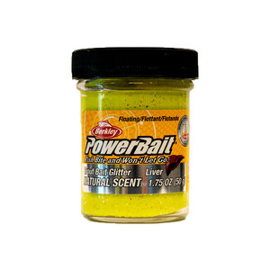 Berkley Powerbait natural scent sunshine yellow liver