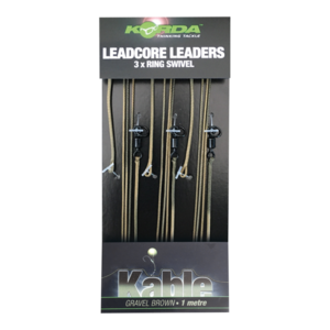 Korda Leadcore leader Ring Swivel Weed/Silt