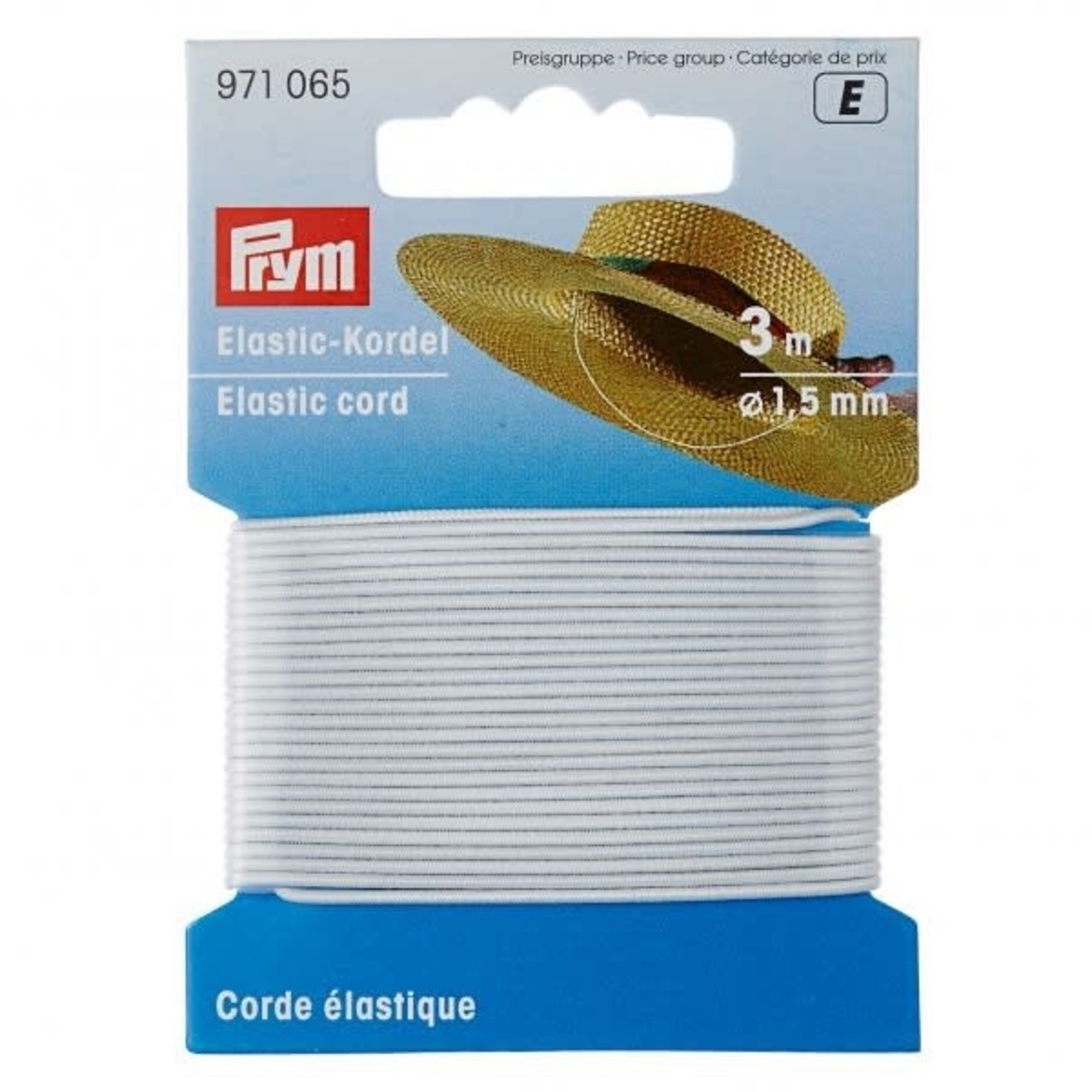 Prym Elastisch koord wit 1.5mm