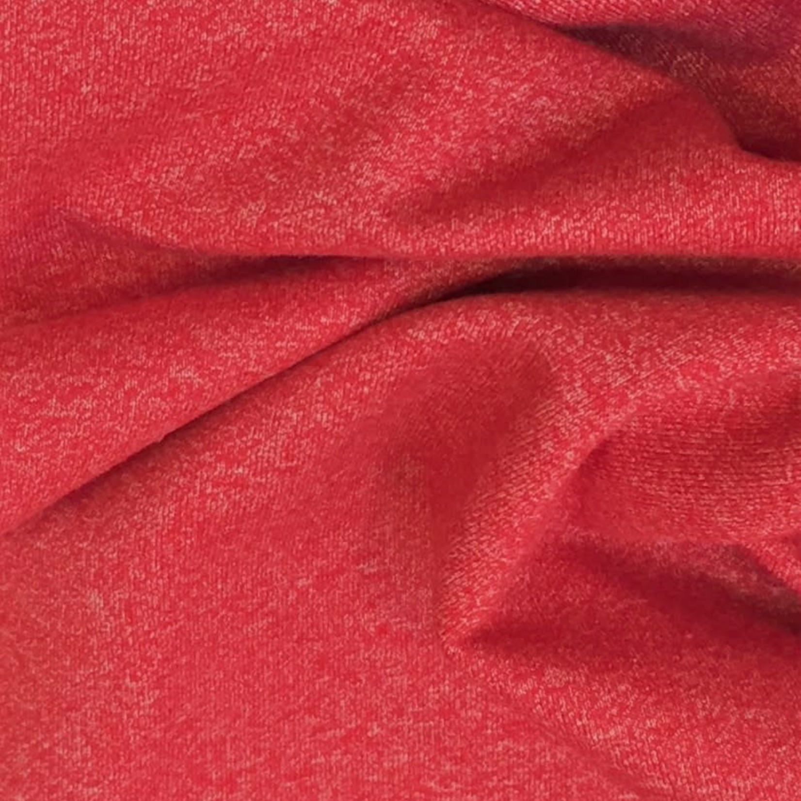 COUPON 50cm-French Terry Rood melée