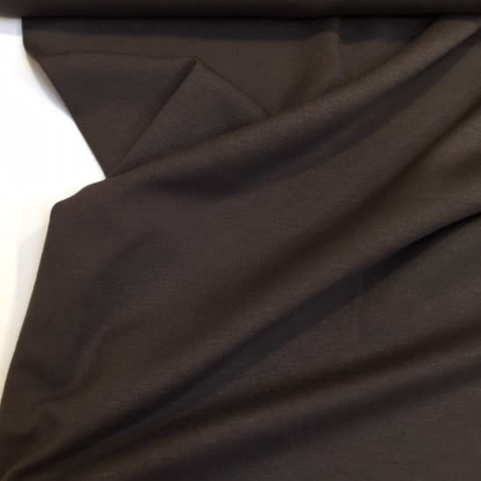 COUPON 65cm-Effen tricot bruin (D302)