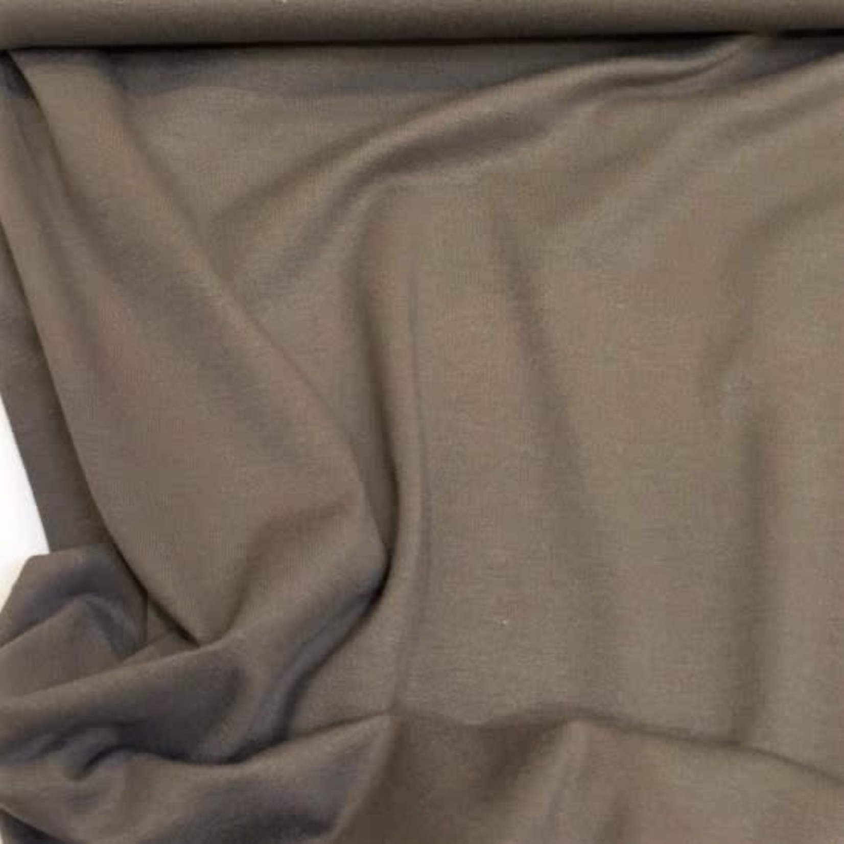 COUPON 1m25-Effen tricot zachtbruin (D301)