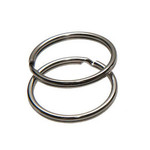 Sleutelring 20mm - zilverkleurig