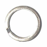 Sleutelring plat 33mm - zilverkleurig