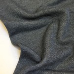 COUPON 1m20-French terry Jeansblauw glitter