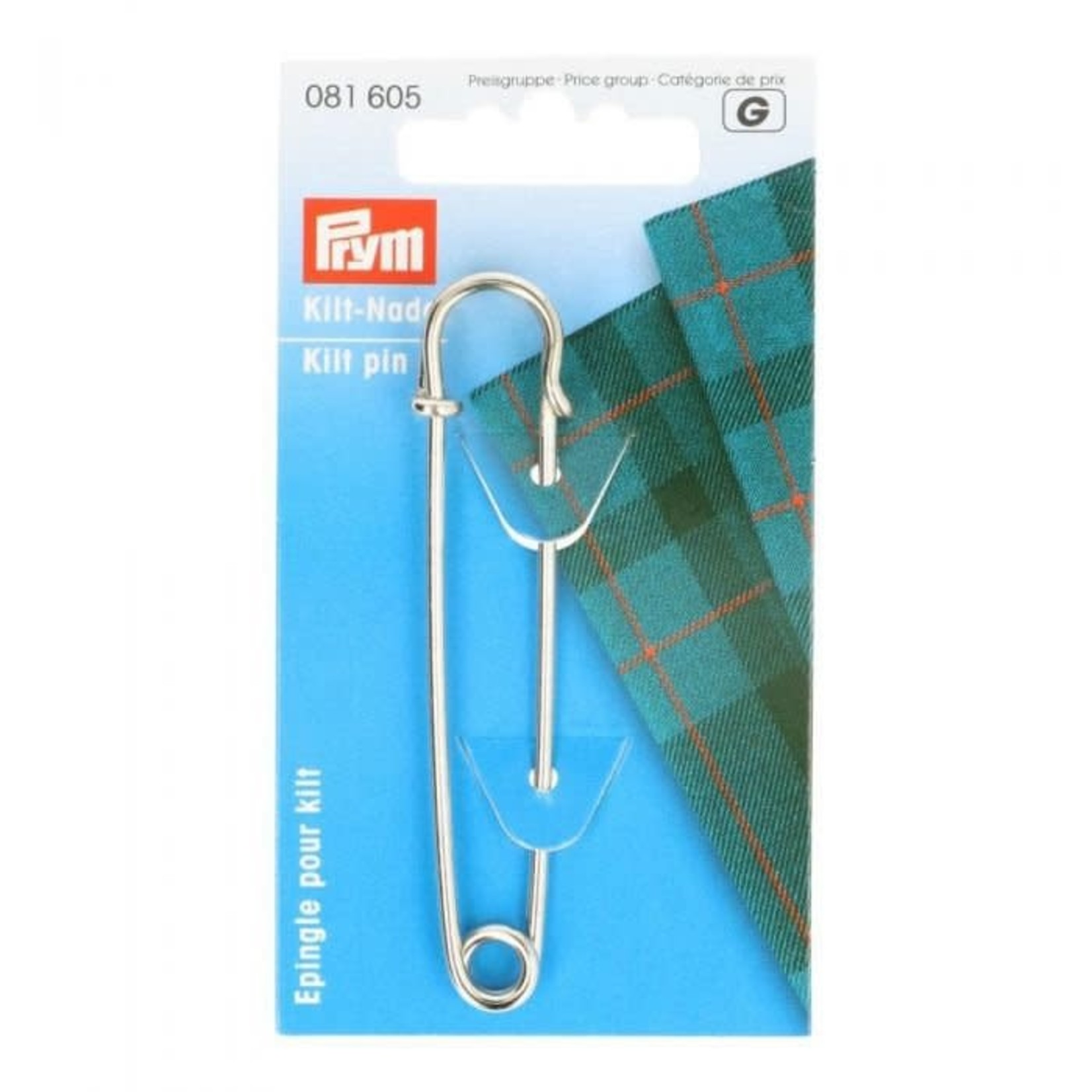 Prym Kiltspeld 76mm zilver