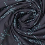 Fibre Mood COUPON 35cm - Stretchkatoen Rika Black Blue - Fibre Mood