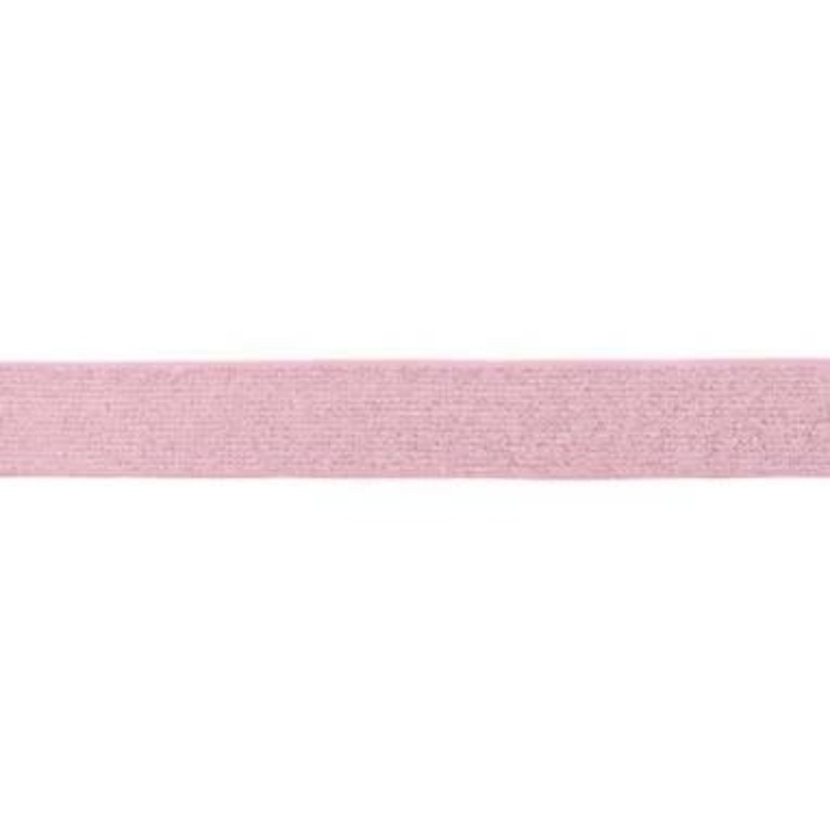 Elastiek Glitter Roze - 25mm