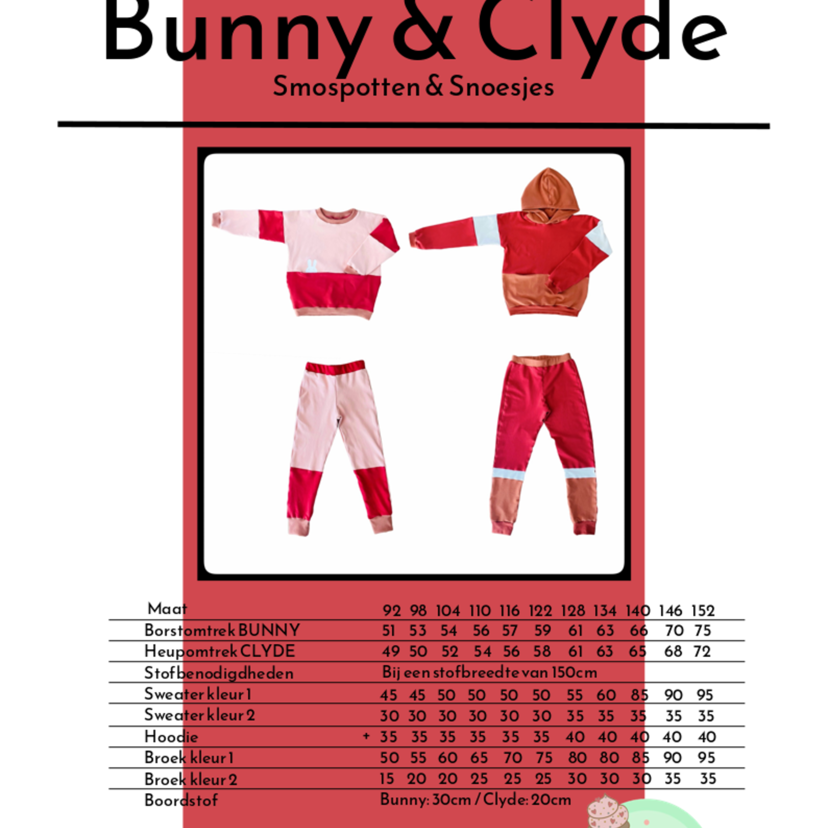 Smospotten&Snoesjes Bunny & Clyde sweater en joggingbroek - Smospotten&Snoetjes