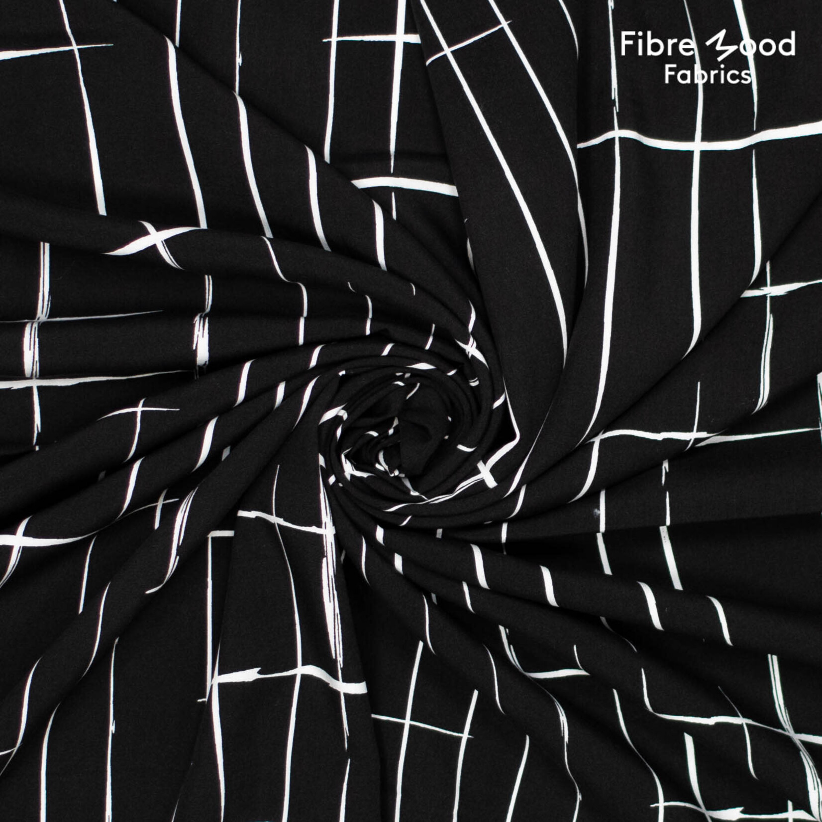 Fibre Mood Viscose/Tencel Ocean Crossed Lines - Fibre Mood