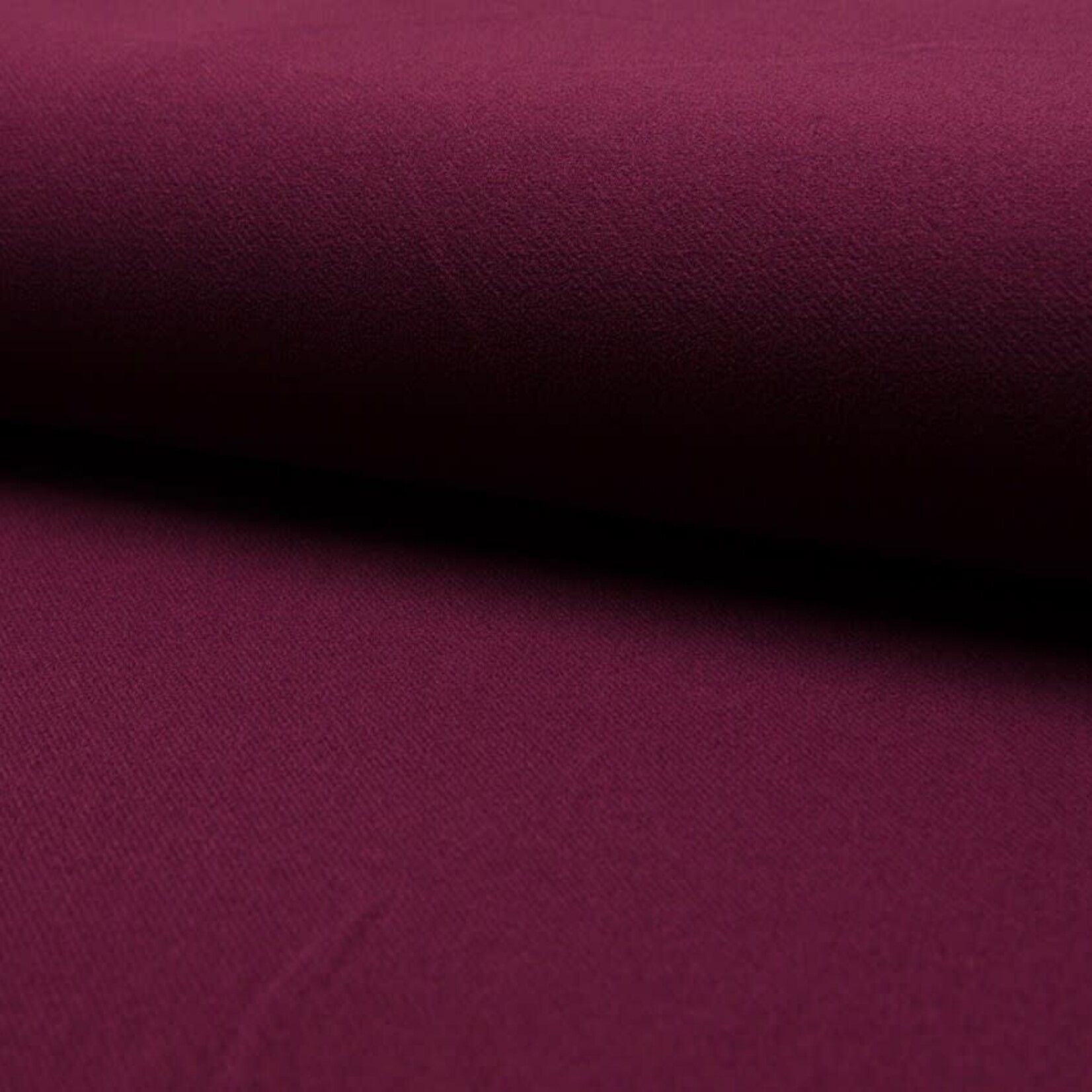 COUPON 90cm - Stretch  Crepe Twill Bordeaux