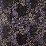 Jacquard Double Face Black Flowers