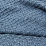 COUPON 1m - Tricot Breisel Charlotte Jeansblauw