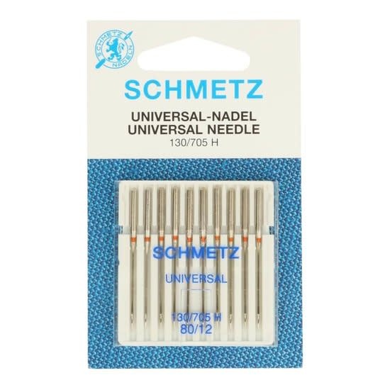 SCHMETZ Universal-Nähmaschinennadeln Größe 80/12 – Box Mit 10 Karten (50 Stück), Für Alle Haushaltsnähmaschinen
