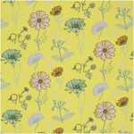 Rico Design Katoen Yellow Flowers