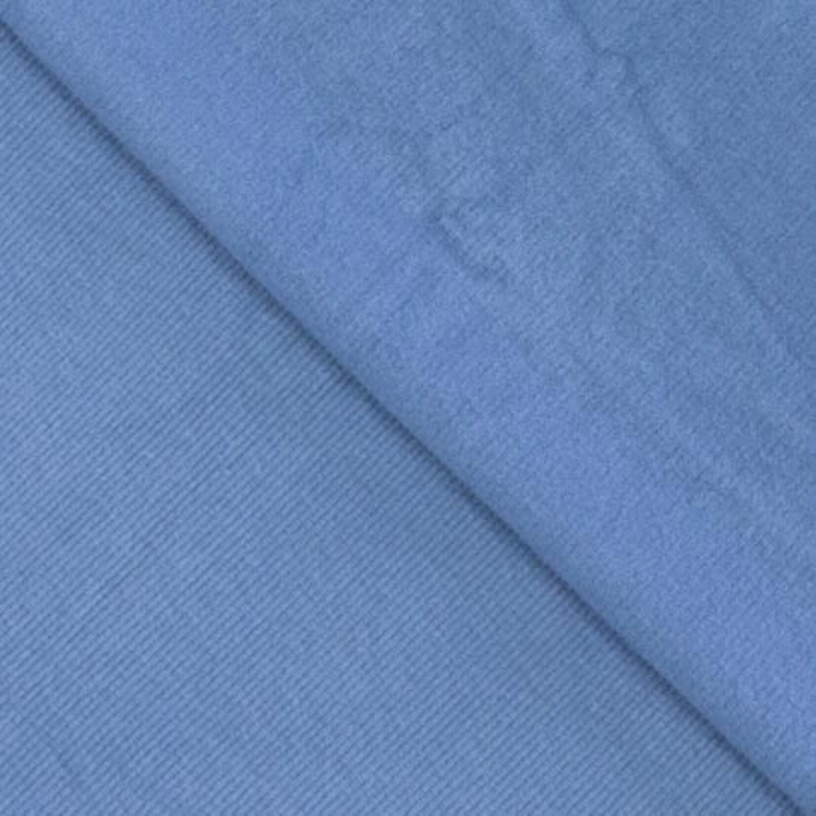 COUPON 1m-Ribtricot Brushed Jeansblauw