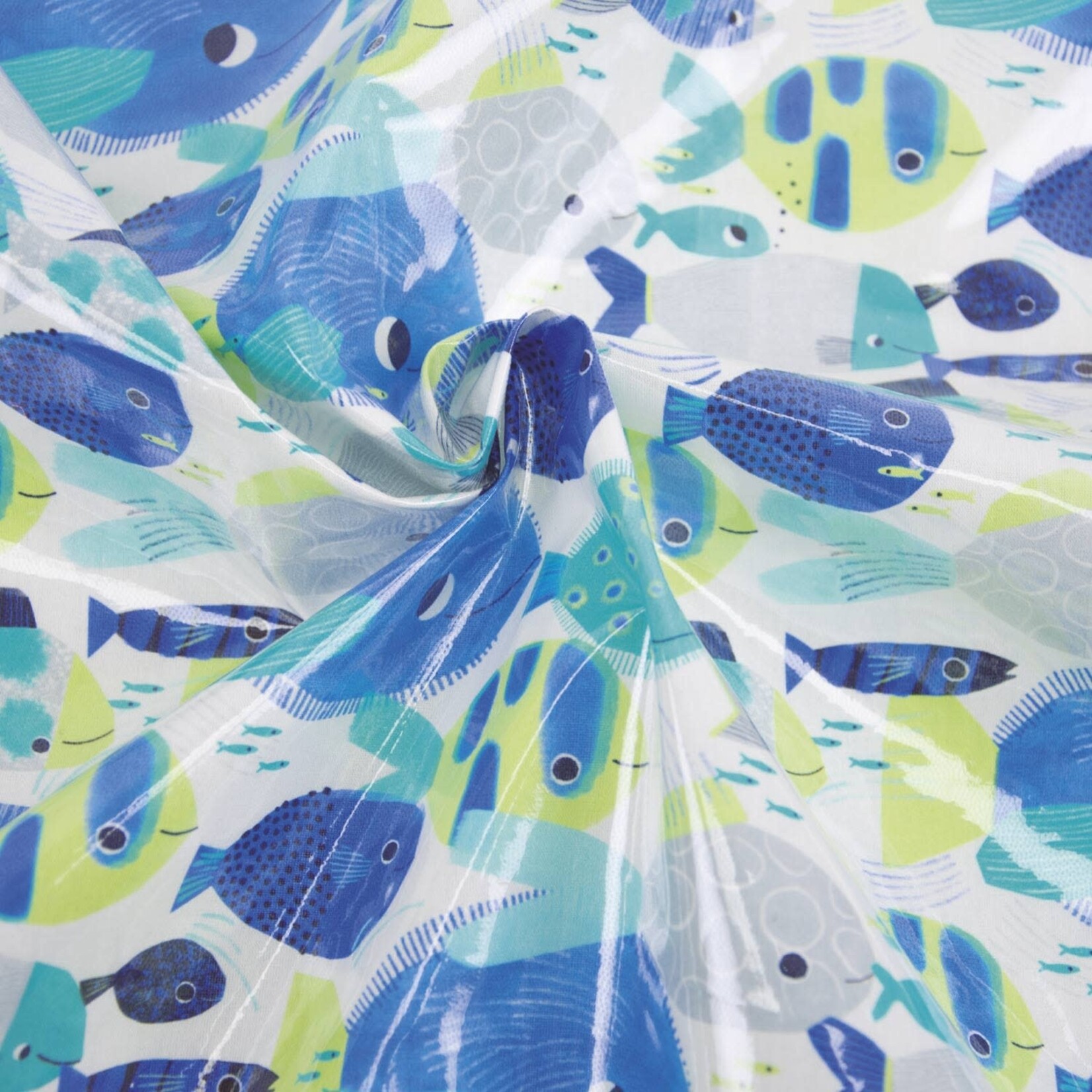 Katia Fabrics COUPON 20cm - Gelamineerd katoen Fish