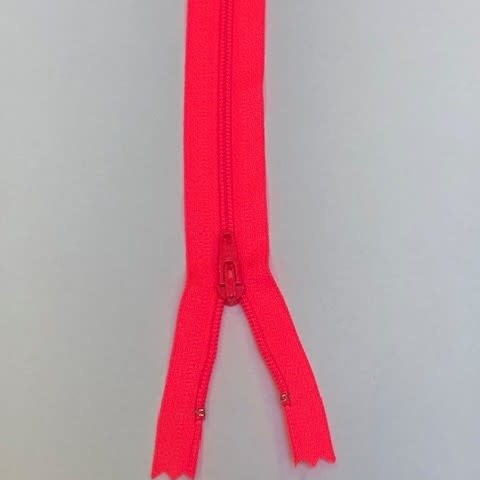 Rits 20cm - Fluo Roze