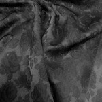 Comme ça Jacquard Stretch Bloem Zwart - Comme ça