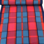 Canvas Ruit Aqua/Fuchsia