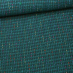A la Ville COUPON 1m - Jacquard Shiny Turquoise